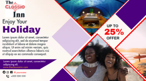 Hotel Promotion Pantalla Digital (16:9) template