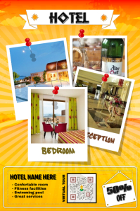 90 customizable design templates for hotel postermywall restaurant pamphlet template