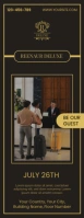 Hotel template design Half Page Letter