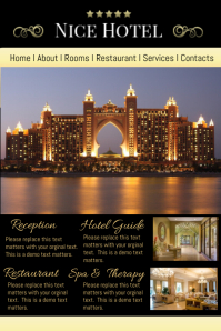 Hotel website Template Poster