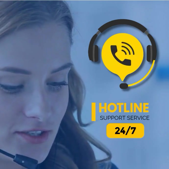 hotline suport service Template | PosterMyWall