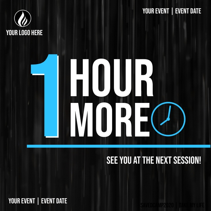 Hourly Countdown Instagram Post template