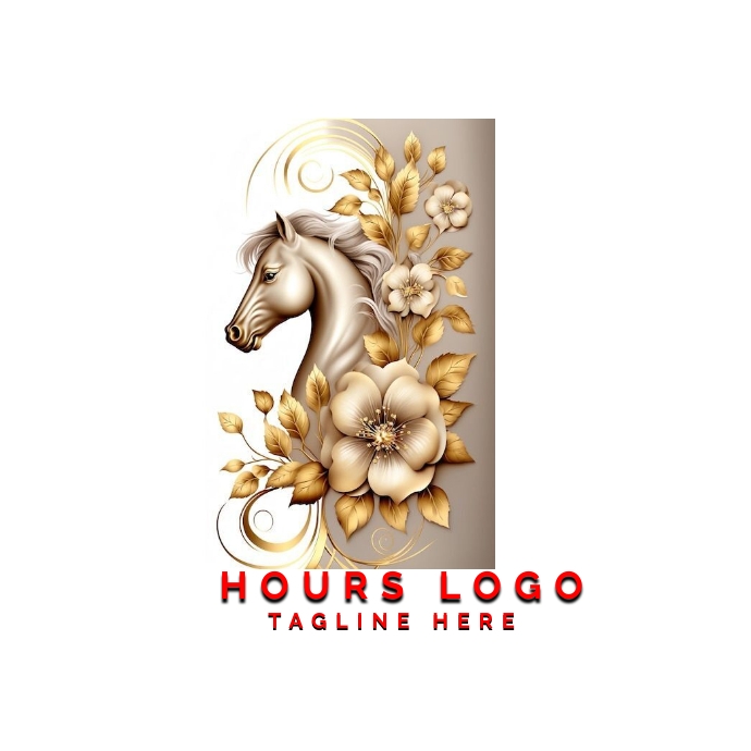 HOURS LOGO Logotyp template