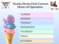 Hours of Operation Flyer US Letter Yard Sign template