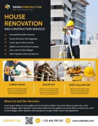 Construction services advertisement black and Template | PosterMyWall