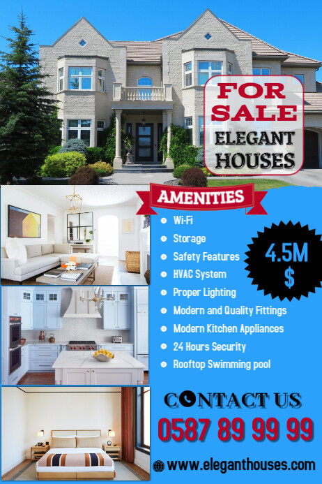 House Advertisement Sample HOUSE APARTMENT FOR SALE REAL ESTATE ADS Template | PosterMyWall