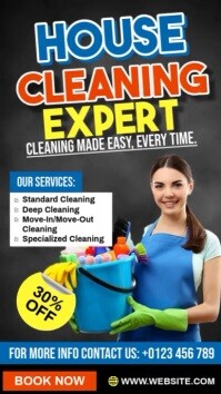 House Cleaning Expert Instagram Reel template