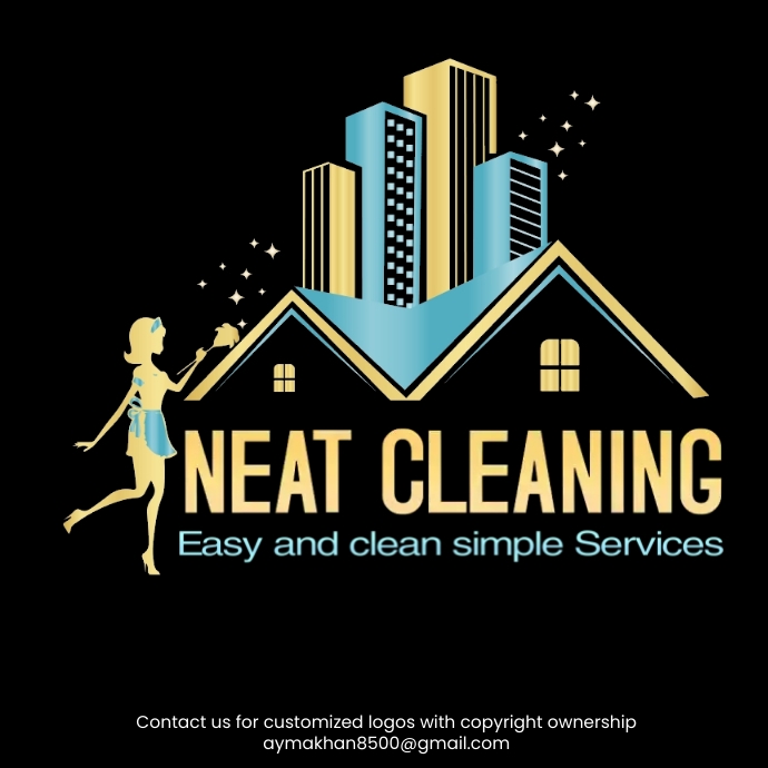 House cleaning logo, maid company logo, clean template