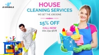 House Cleaning Services Flyer 数字显示屏 (16:9) template