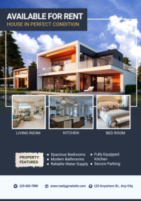 Violet Real Estate Rental A2 Template