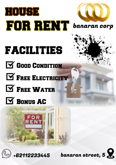 House For Rent Template | PosterMyWall
