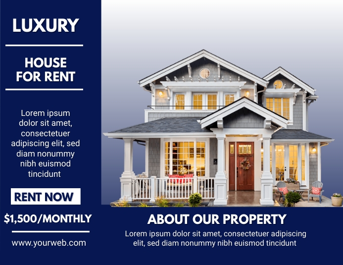 House for rent flyer ad template | PosterMyWall