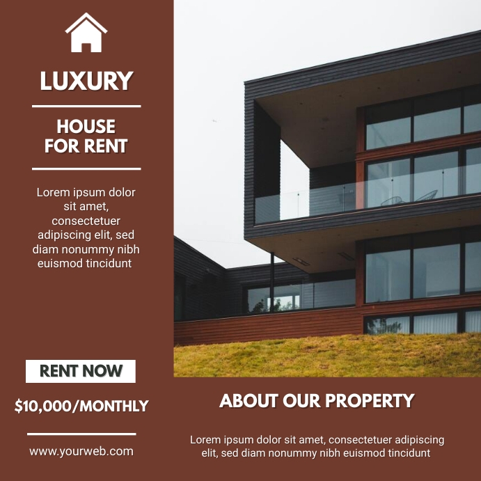 Copy of House for rent flyer ad template | PosterMyWall