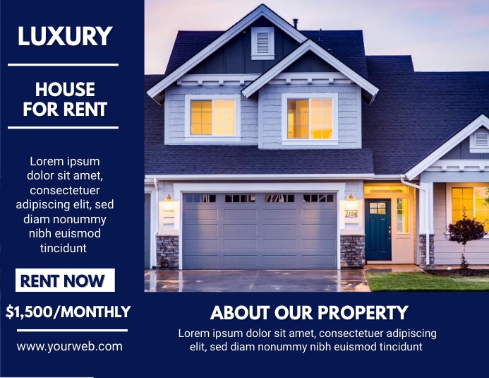 House for rent flyer ad template | PosterMyWall
