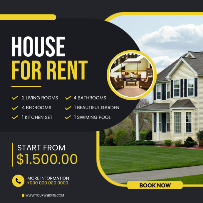 Copy of House for rent flyer | PosterMyWall