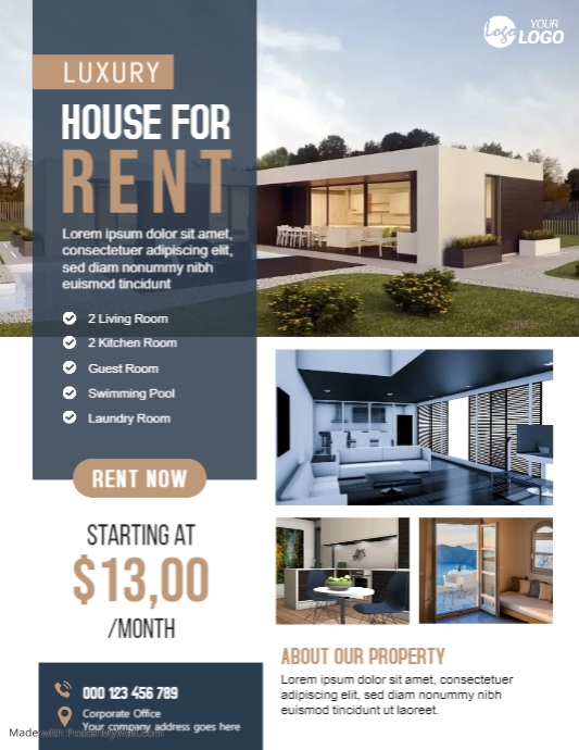 Copy of House for rent flyer template PosterMyWall Copy of House for rent flyer template PosterMyWall