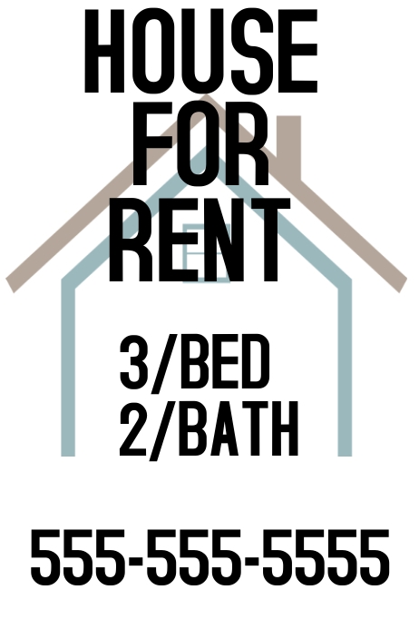 HOUSE FOR RENT POSTER TEMPLATE | PosterMyWall