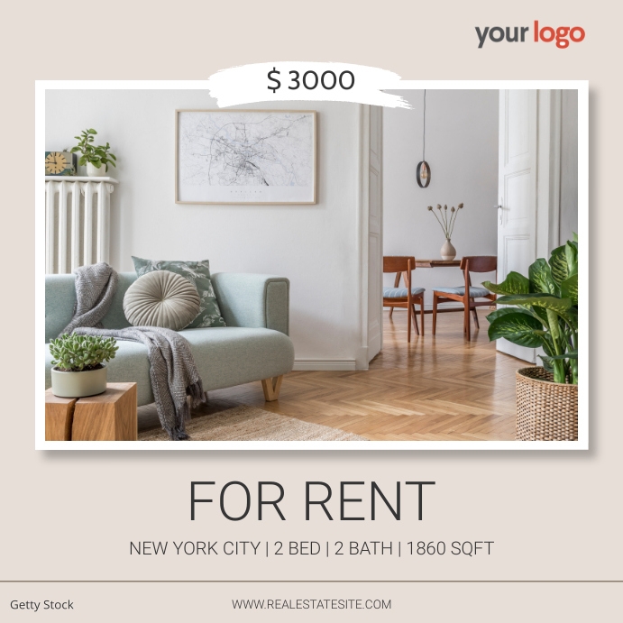 House For Rent - Real Estate Instagram Post Template | PosterMyWall