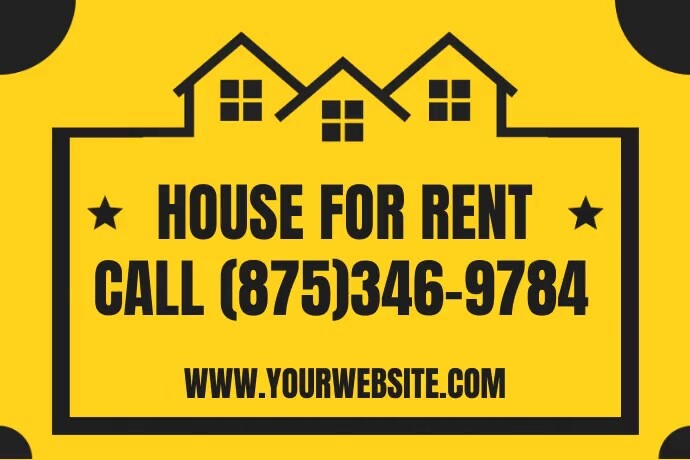 Copy of House for Rent Sign | PosterMyWall