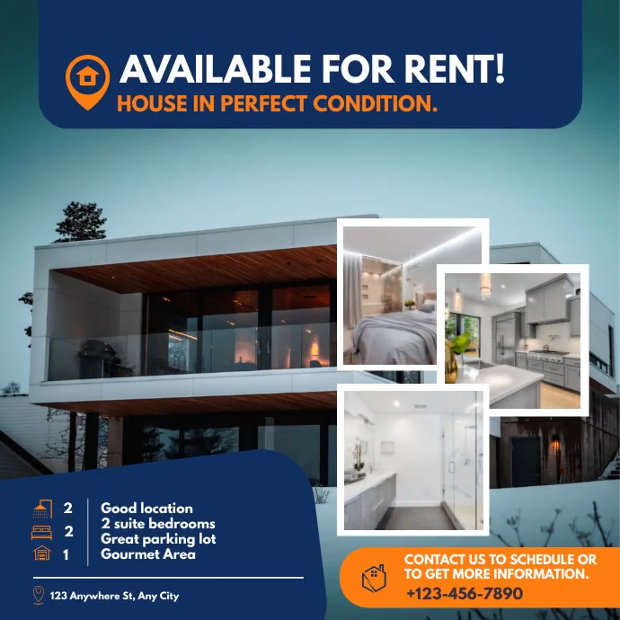 house for rent template PosterMyWall