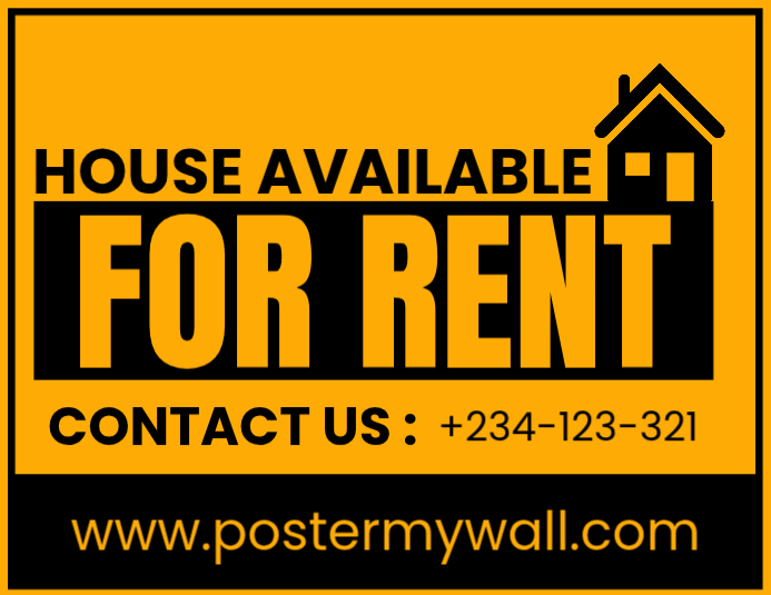 house for rent yard sign Template | PosterMyWall
