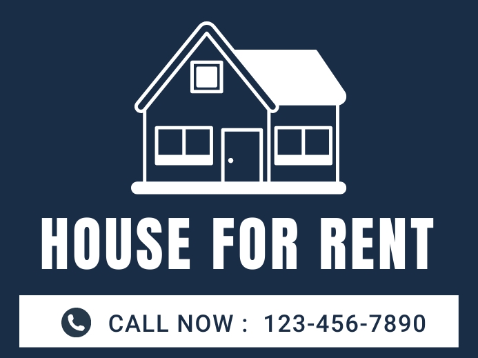 House for rent yard sign Template | PosterMyWall