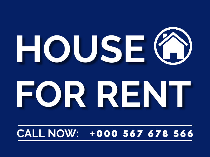 Rustic For Rent Sign house for rent yard sign template | PosterMyWall