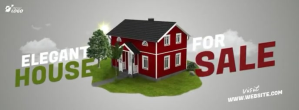 Gris House Sale Facebook Cover Photo Template