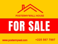 House for sale ads design template yard sign Gartenschild