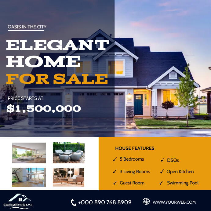 House Advertisement Examples House for sale advert poster Template | PosterMyWall