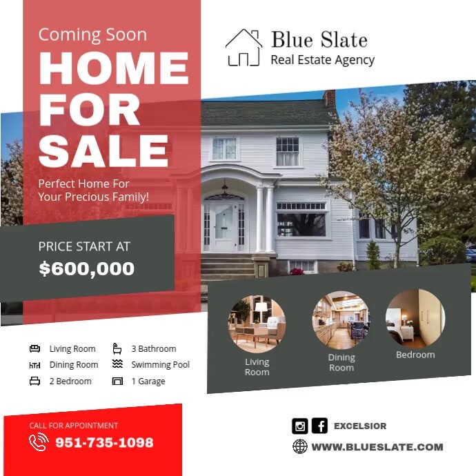 House for Sale Coming Soon Advertisement Template PosterMyWall