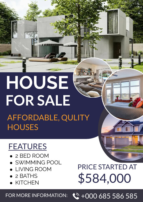 house for sale design template | PosterMyWall