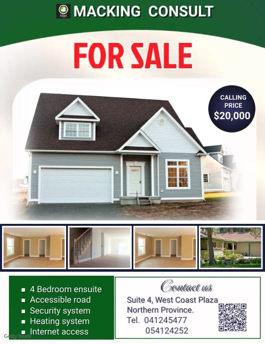 HOUSE FOR SALE Template PosterMyWall