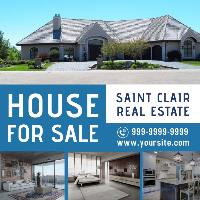 Copy of House for sale real state instagram square ad | PosterMyWall