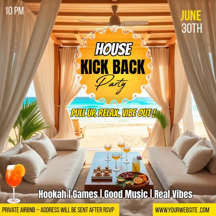House kickback Wpis na Instagrama template