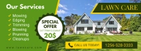House Lawn Mowing Service Banner Facebook-omslagfoto template