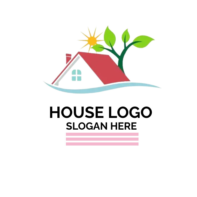 house logo Logótipo template