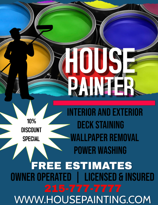House Painter Template PosterMyWall House Painter Template PosterMyWall
