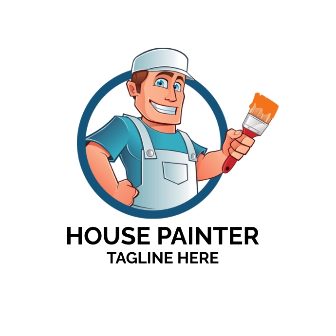 HOUSE PAINTER LOGO Template PosterMyWall house-painter-logo-template-postermywall