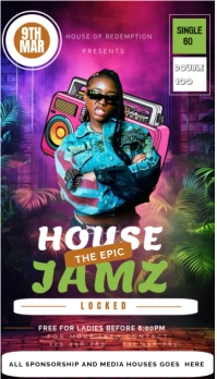 House part and jamz design Besigheidskaart template