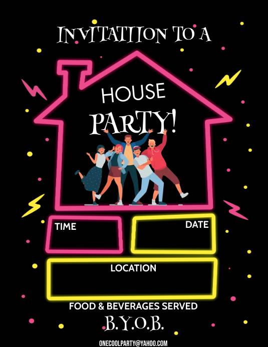 HOUSE PARTY Template PosterMyWall