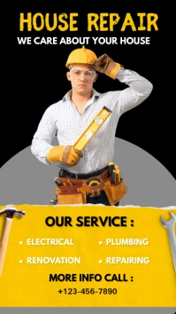 House Renovation Services Instagram Story Adv template