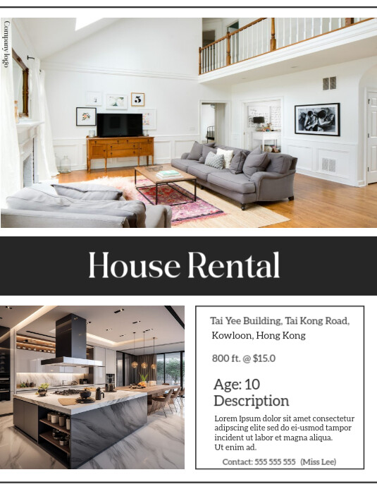 Copy of House rental | PosterMyWall