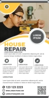 House Repair Business Banner Spanduk Gulir Atas 3' × 6' template