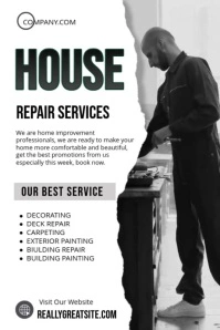 House Repair Services Poster template