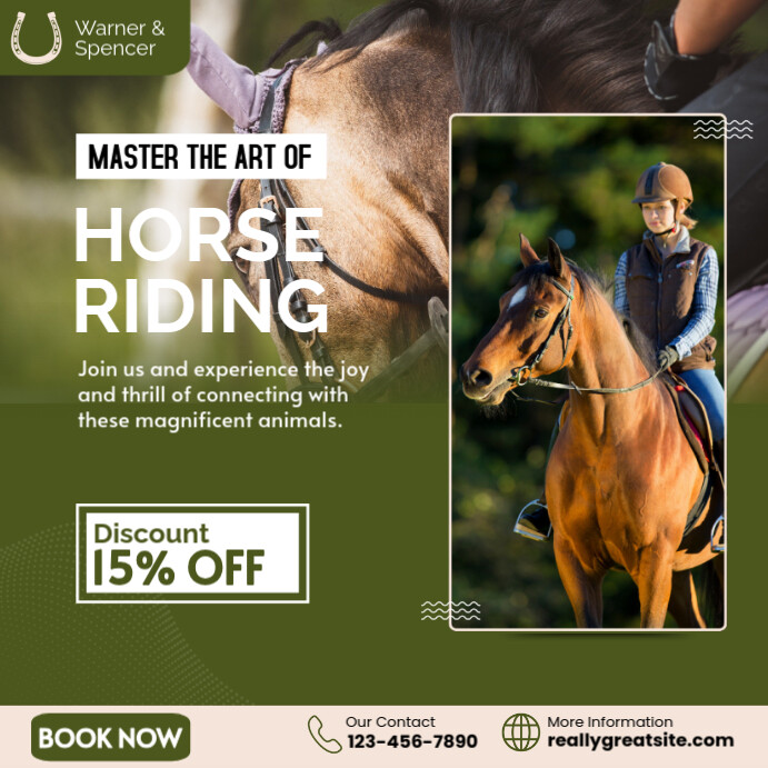 Copy of HOUSE RIDING COURSE INSTAGRAM POST | PosterMyWall