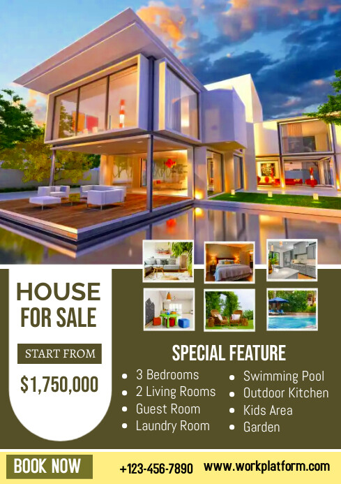house sale A4 template