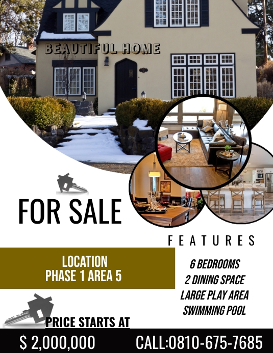 HOUSE SALE Flyer (Letter pang-US) template