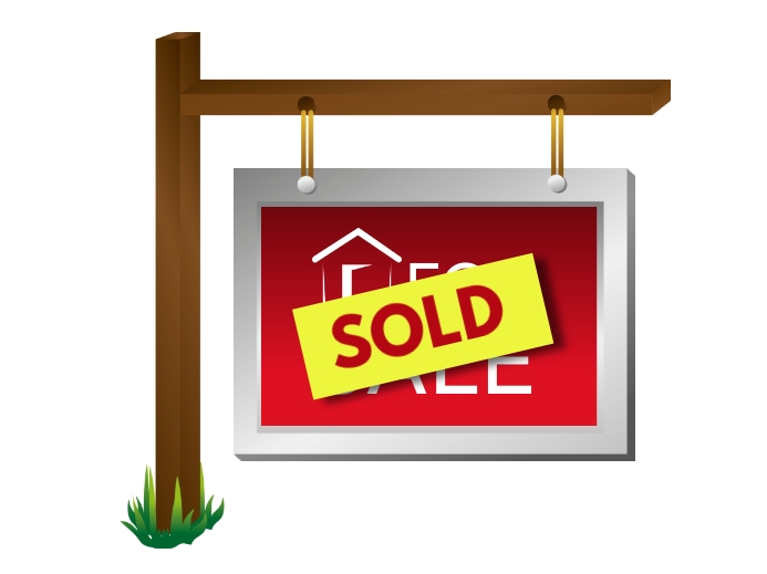 House sold yard sign Tanda Halaman template