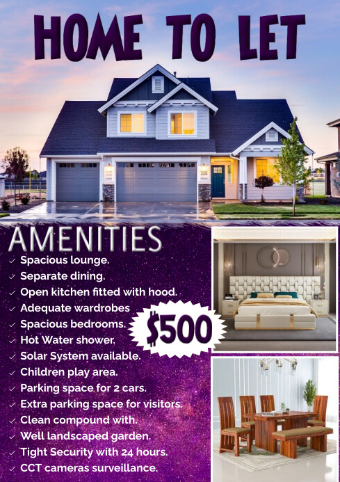 HOUSE TO LET BANNER Template | PosterMyWall